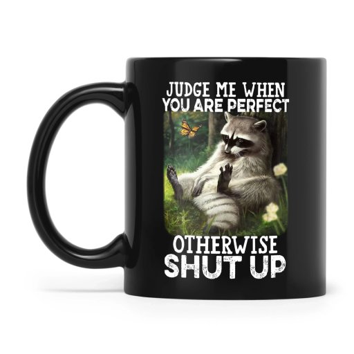 Raccoon Judge Me When You Are Perfect